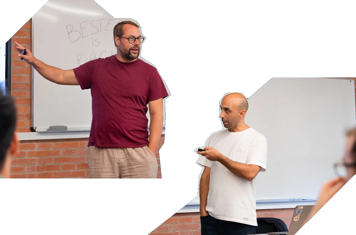 Dirk Foremny and Guillermo Marín lecturing at BESTEPS